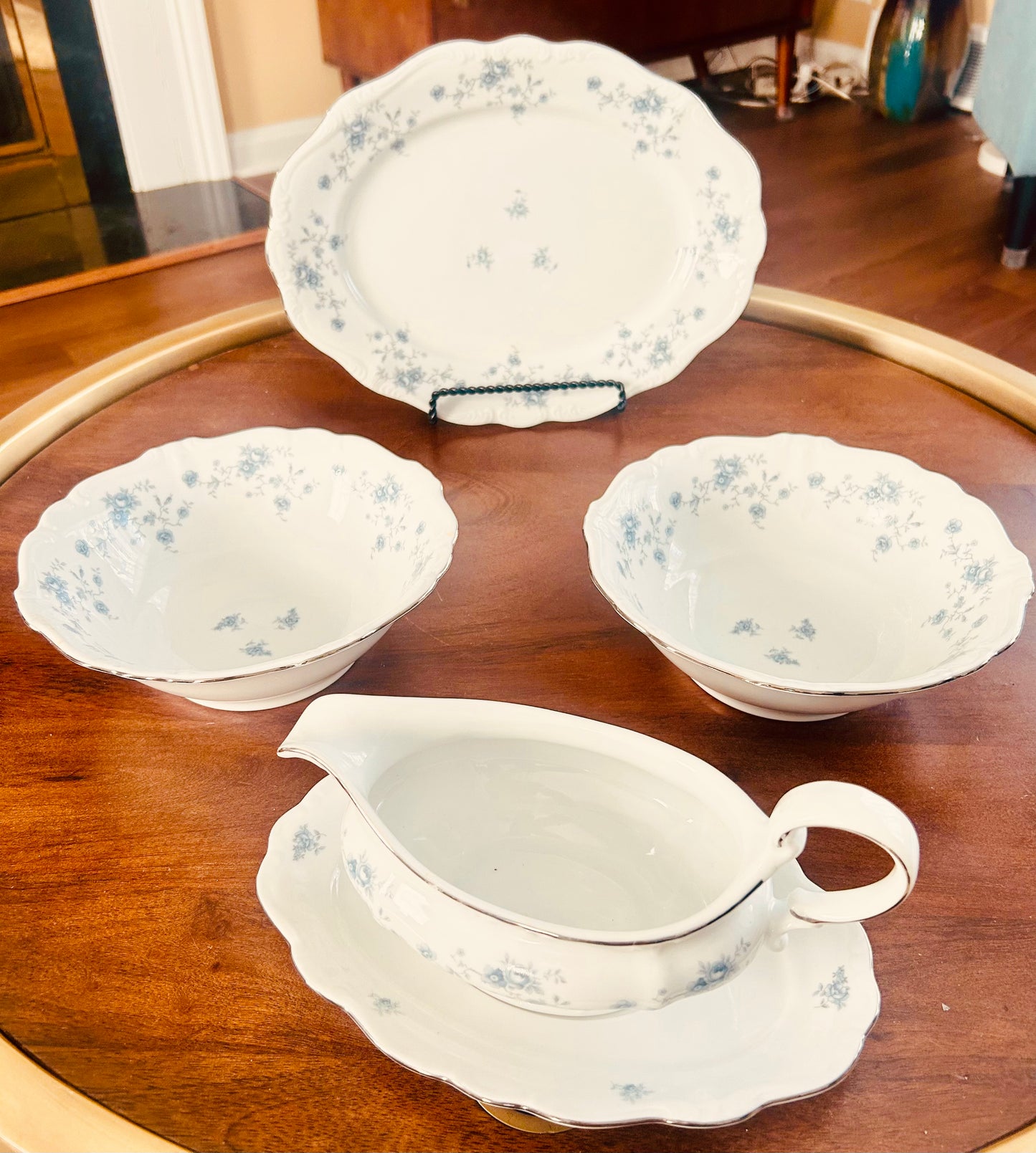 Johann Haviland Blue Garland Bavaria 5-Piece Serving Set