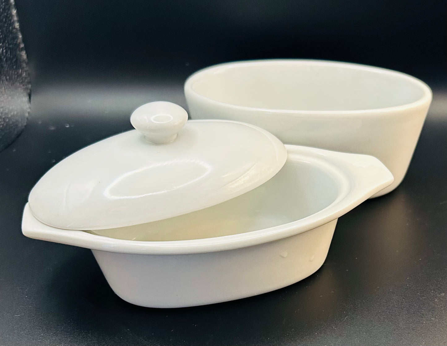 Cook Street 3 Piece Butter Boat - White