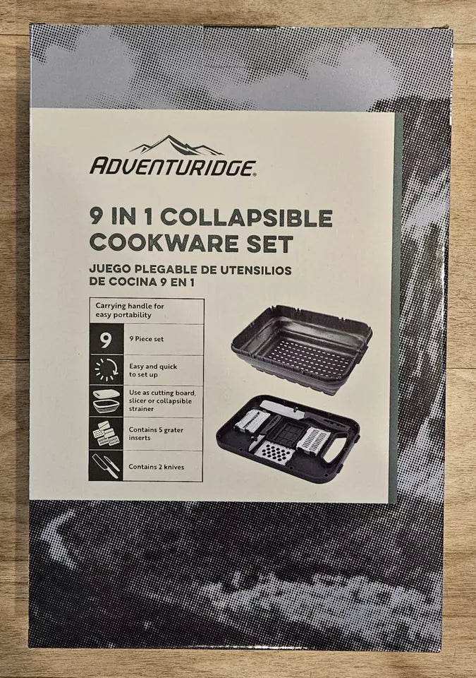 Adventuridge 9 in 1 Collapsible Cookware Set